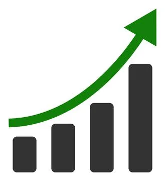 Positive Trend - Vector Icon Illustration Illustrazione stock