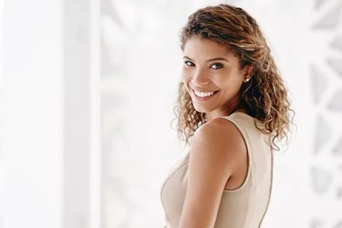 Positivity keeps us progressing. Cropped portrait of an attractive young Stock Photos
