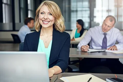 Positivity is key to ensuring work performance. Portrait of a businesswoman Foto stock