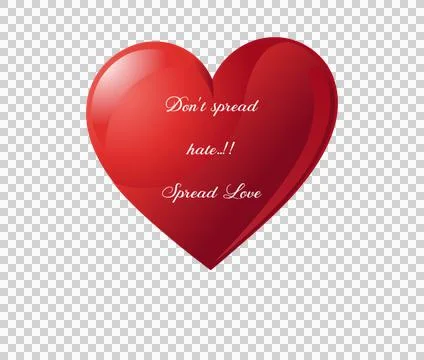 Positivity Spread Slogan Heart Stock Illustration