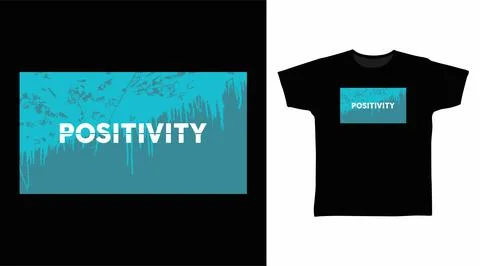 Positivity typography art design vector illustration ready for print on t-shi Stock-Illustration