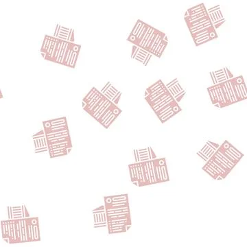 Possibility of using various banking products glyph seamless pattern Stock Illustration