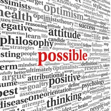 Possible concept in tag cloud Stock Illustration