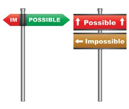 Possible Impossible Ilustración de archivo