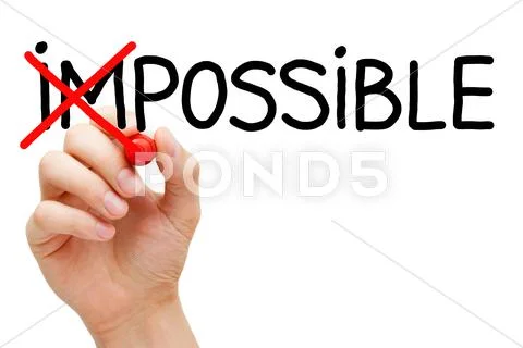 Possible not impossible Stock Illustration