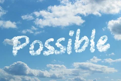 Possible word on cloud Illustrazione stock