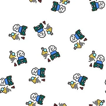 Post-accident drug test vector seamless pattern Illustrazione stock