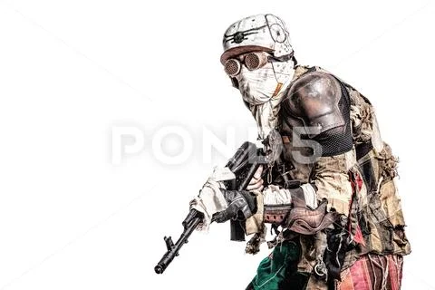 Post apoc beast survivor Stock Photos