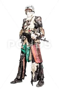 Post apoc beast survivor Stock Photos