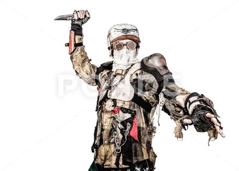 Post apoc beast survivor Stock Photos