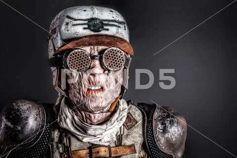 Post apoc beast survivor Stock Photos