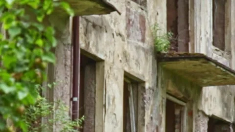 Post-apocalypse ghost town,the scenery for the series lost of us Stock Footage 244999962