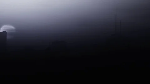 Post Apocalyptic Air Polluted Metropolis 3D Animation 20 Video stock 80808921