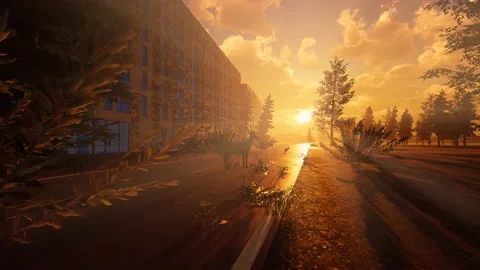 Post Apocalyptic City Stock-Footage 214784340