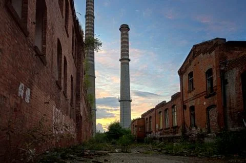 Post-apocalyptic city Stock Photos