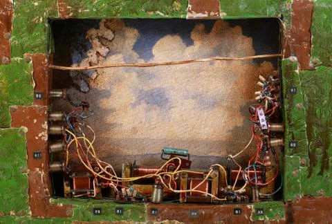 Post Apocalyptic Electronic Background Stock Photos