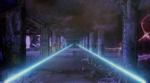 Post apocalyptic scene Stock Illustration