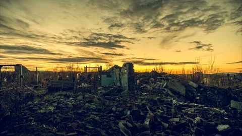 The post-apocalyptic world Stock Footage 82078292
