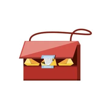 Post bag handle icon Illustration