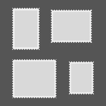 Post blank stamp Stock Illustration