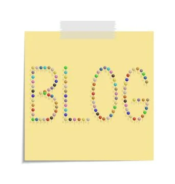 Post blog Stock Illustration