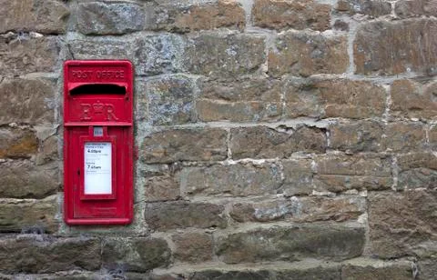 Post box background Stock Photos