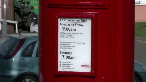 Post Box in Birmingham Stock Footage 76199460