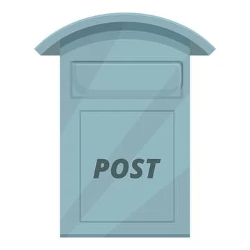 Post box icon cartoon vector. Carrier moving Stock Illustration
