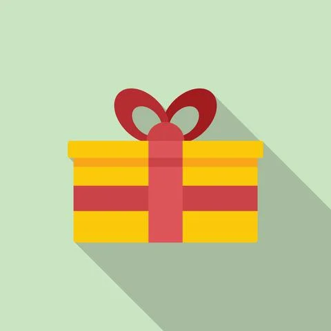 Post box icon flat vector. Delivery package Illustrazione stock