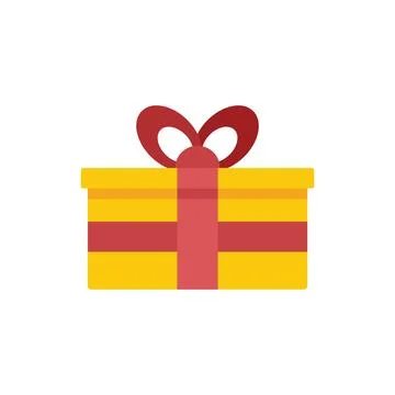 Post box icon flat vector. Delivery package Stock Illustration