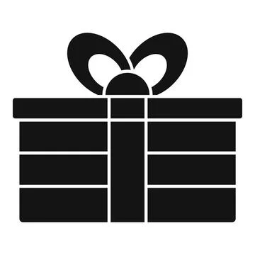 Post box icon simple . Delivery package 库存插图