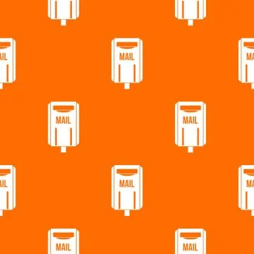 Post box pattern seamless Stock Illustration