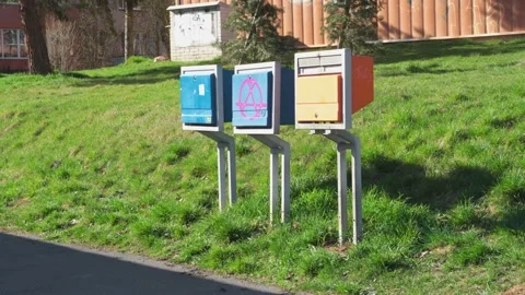 Post boxes Stock Footage 151683672