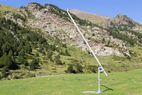 Post cannon snow Stock-Fotos