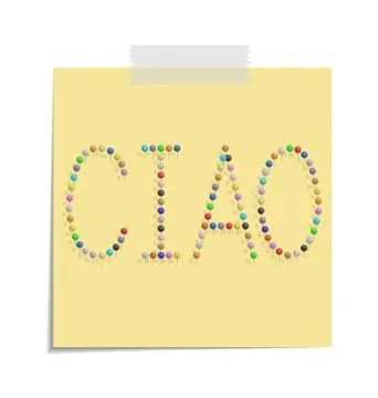 Post ciao Stock Illustration