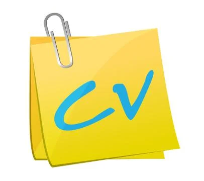 Post cv illustration design Stock Illustration