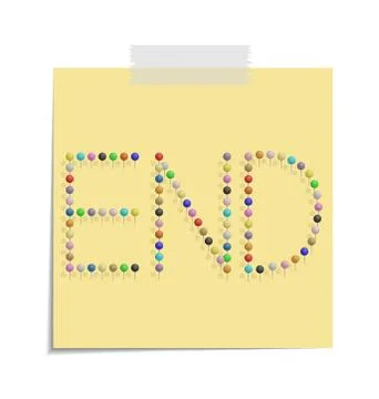 Post end イラスト素材