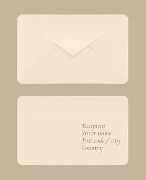 Post envelope Stock Illustration