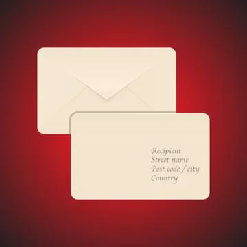 Post envelope Stock Illustration