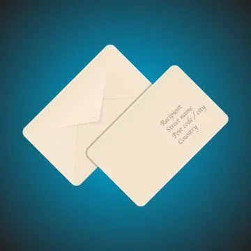 Post envelope Illustrazione stock