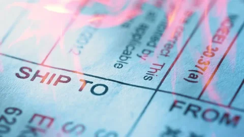 Post envelope label on fire in closeup Stock Footage 224895480