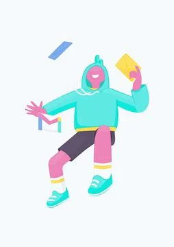 Post guy Stock-Illustration