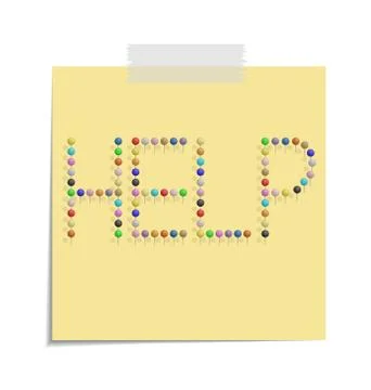 Post help Ilustração Stock