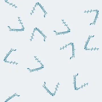 Post hole digger tractor glyph seamless pattern Stock Illustration