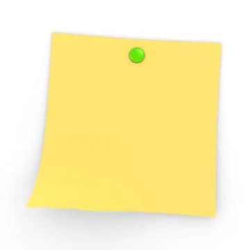 Post it with button Stock Illustration