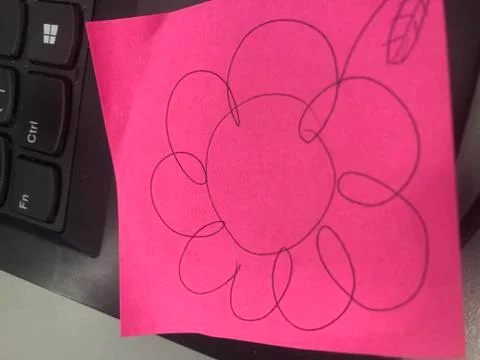 Post it drawing Stock Photos