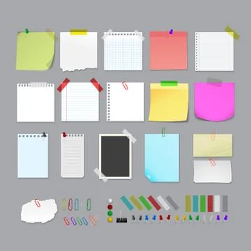 Post It Note. Stock Illustration