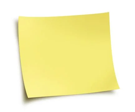 Post-it Note Paper illustration, digital painting Stock Illustration