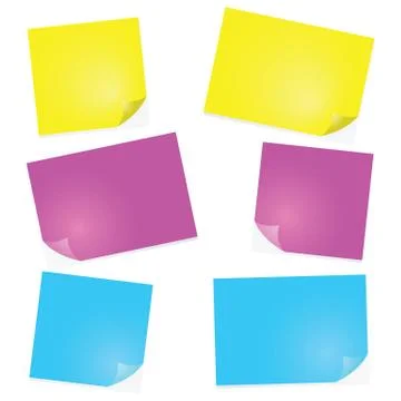 Post-it notes Stock Illustration