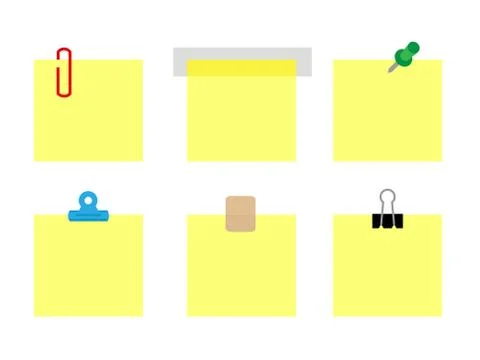 Post-it notes イラスト素材